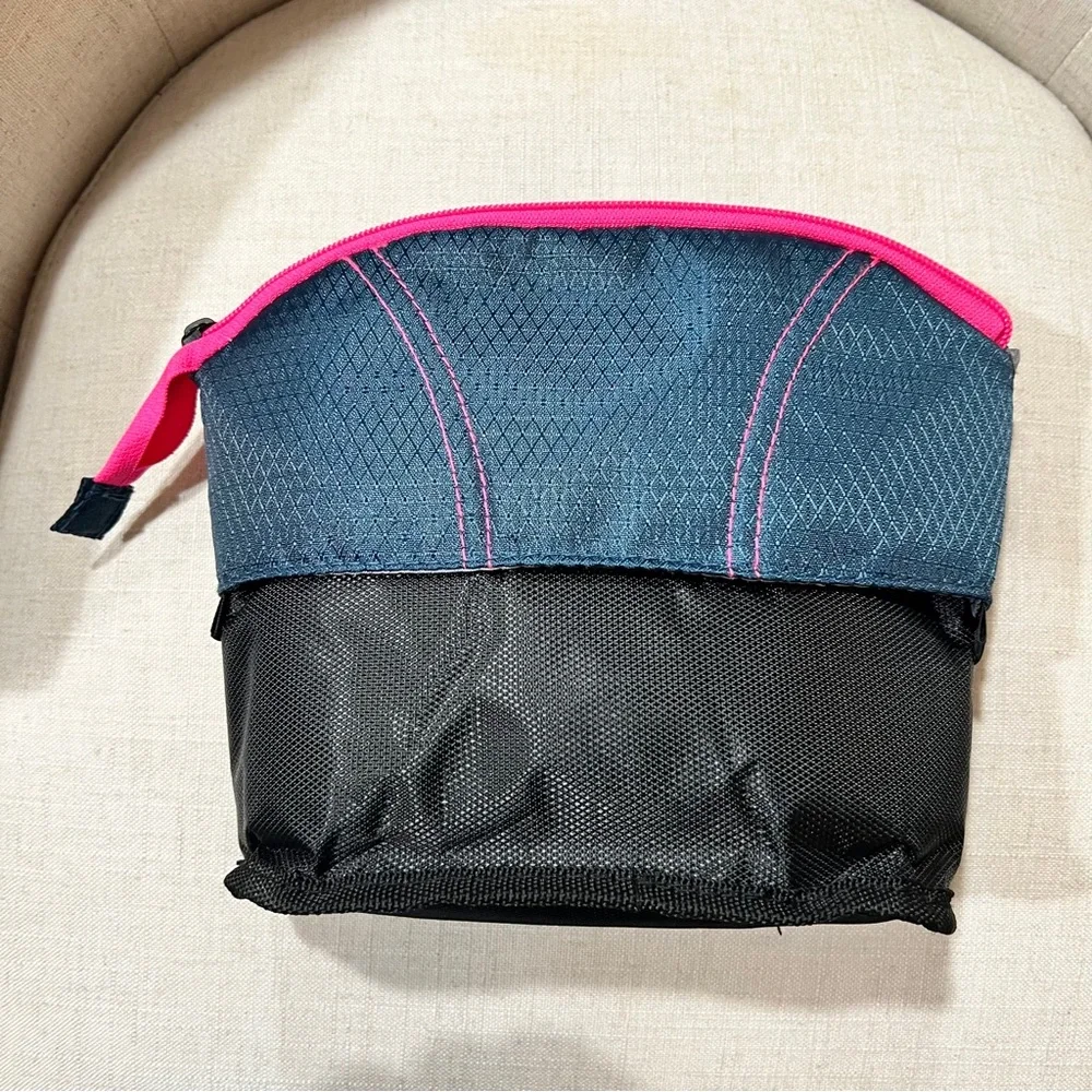 Five Star Quick View Pink and Blue Pencil Pouch NWT